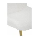 White-Gold Bouclé Chair (Tess)