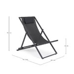 Dark gray lounge chair (taylor)