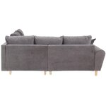 Серый угловой диван с тумбой (рис)