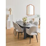 Valge-Must Samet Tool (Rachel)