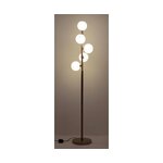 Golden floor lamp coralie (bizzotto) with a beauty flaw