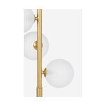 Golden floor lamp coralie (bizzotto) with a beauty flaw