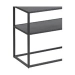 Black metal shelf (Neptune) with cosmetic flaws., hall sample