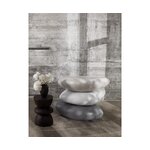 Gray design coffee table (pietra) with beauty flaws