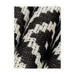 Black patterned narrow carpet Miami (Kalaidu) 80x250 whole