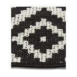 Black patterned narrow carpet Miami (Kalaidu) 80x250 whole
