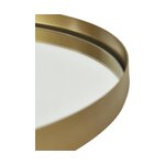 Apaļš sienas spogulis ar zelta rāmi (efeja) d=30 neskarts