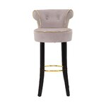 Design velvet bar stool sgabello (mauro ferretti) intact