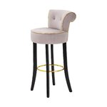 Design velvet bar stool sgabello (mauro ferretti) intact