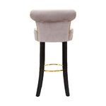 Design velvet bar stool sgabello (mauro ferretti) intact