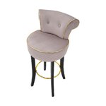 Design velvet bar stool sgabello (mauro ferretti) intact