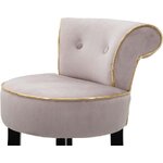 Design velvet bar stool sgabello (mauro ferretti) intact