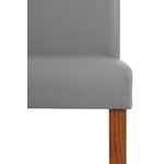 Gray-dark brown chair (lucca)