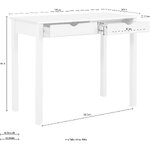 Рабочий стол из массива белого дерева (гава)