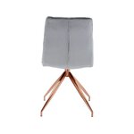 Light gray velvet chair (zoe) intact
