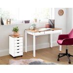 White desk with 2 drawers (gava)