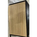 Juoda medžio masyvo spintelė „Avourio“ (medinė)