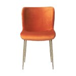 Orange Velvet Chair (Tess)