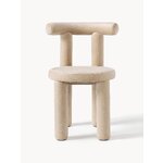 Beige Upholstered Chair (Calan)