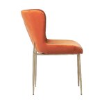 Orange Velvet Chair (Tess)