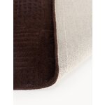 Dark Brown Wool Tufted Rug (Merima) 300x400