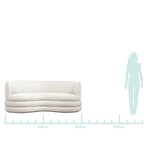 Light beige design sofa (solomon)