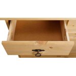 Light brown solid wood shoe cabinet (finca)
