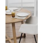 Коричневый круглый обеденный стол из массива дерева Malika (Actona) d=120