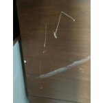 Коричневый круглый обеденный стол (Пол) D=100