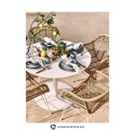 Brūni balts dārza krēsls (Costa)