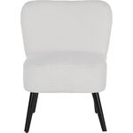 Cream white soft armchair (noabelle)
