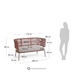 Dizaino sodo sofa nadin (la forma) su grožio trūkumais