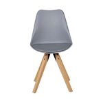 Gray-brown chair retro (skyport)
