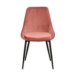 Pink velvet chair sierra 