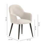 Light velvet chair (rachel)