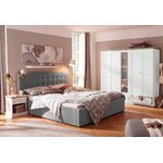 Gray upholstered bed (180x200) (soon)