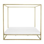 Golden four-poster bed (belle)