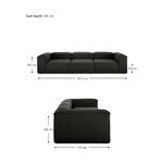 Gray modular sofa (flight)