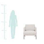 Light gray armchair (fluente)