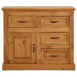 Gray solid wood chests of drawers (selma)