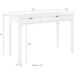 White desk with 2 drawers (gava)