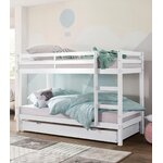 Solid wood white bunk bed (alpine)