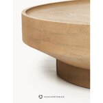 Pruun Ümmargune Täispuit Diivanilaud (Benno)