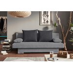 Gray sofa bed polly (collection ab) intact