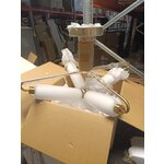 Kultavalkoinen LED-kattovalaisin (Tate)