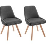 Dark gray soft chair (dilla)