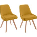Желтый мягкий дизайнерский стул (дилла)