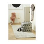 Grayish-beige hand-woven viscose carpet (jane) 80x250 whole, hall sample