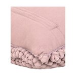 Senas rožinis tūrinis dekoratyvinis pagalvės užvalkalas (iona) 45x45 visas