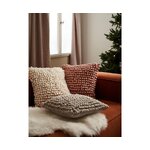 Senas rožinis tūrinis dekoratyvinis pagalvės užvalkalas (iona) 45x45 visas
